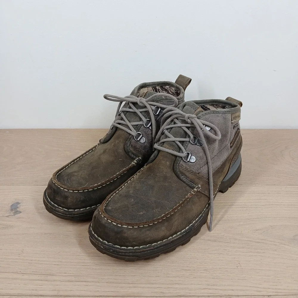 Merrell Performance Footwear Chukka Boots Mens US 9 Brown Leather Waterproof
